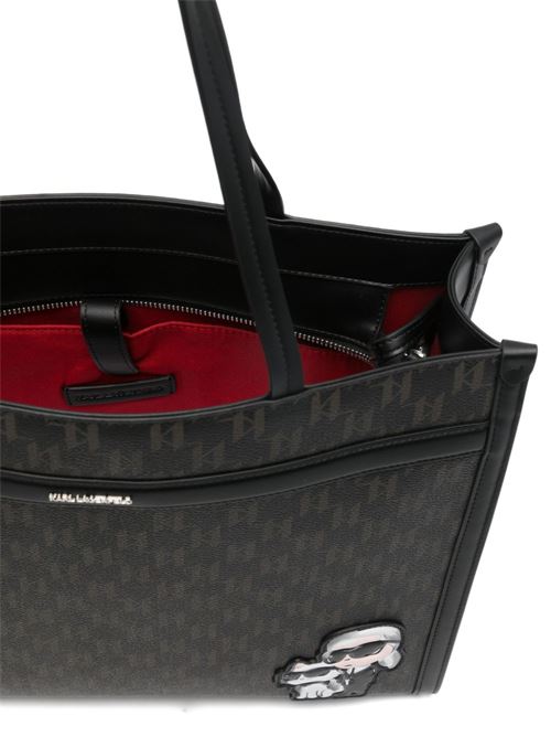 Borsa donna tote con patch logo Karl Lagerfeld | B1W300225059